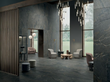 ANTHOLOGY DARK - Indoor/outdoor porcelain stoneware wall/floor tiles with stone effect by LEA CERAMICHE - view 2